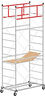 Gerüstgestell Arbeitshöhe 5 m aus Stahl Serie M4 LUX ausziehbarer Sockel - Made in Italy I SCEDIL