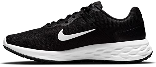 NIKE Men's Nike Revolution 6 Nn Sneaker, Black White Iron Grey, 12 UK