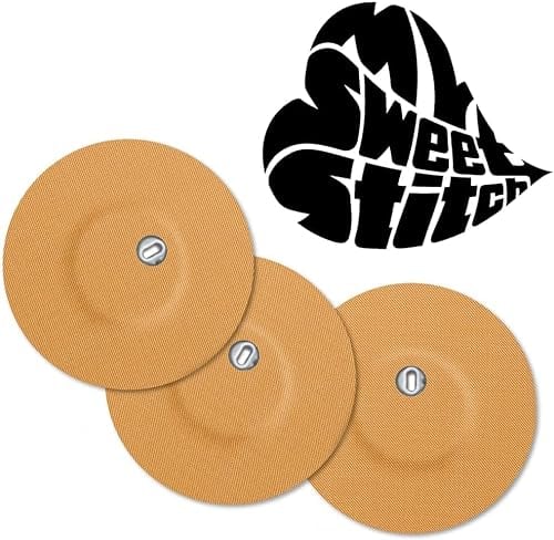 MySweetStitch - 10 x FreeStyle Libre 3 cerotti sensore, Overpatch rotondo Ø 60mm, con foro di ventilazione, cerotto impermeabile, traspirante, delicato sulla pelle, Beige