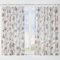 Dalina Textil -Cortina de Cocina Translúcido Estampado, Visillo Transparente para Cocina, Comedor, Marco de Puerta 2 Piezas Tejido Gasa Fina 100X140CM