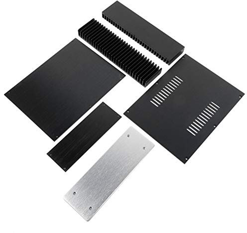 WA92 Aluminum Alloy Amplifier Enclosure Case, Enclosure Chassis Box for TV Video and Audio Parts