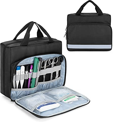 Trunab Medizinische Tasche, Stethoskop Tasche kompatibel mit Zubehör wie 3MLittmann/MDF/ADC, kleines Erste Hilfe Set für Krankenschwestern, Ärzte oder Medizinstudent