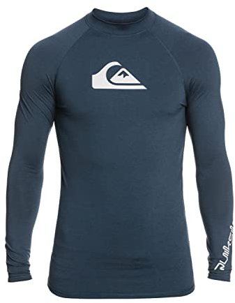 Quiksilver - All Time Rashguard Surf Tee für Männer - Navy Blazer - Heather - M