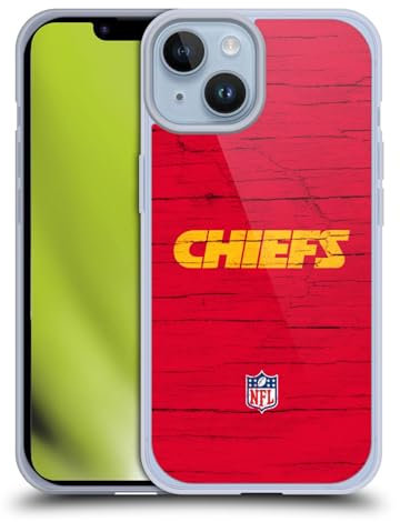 Head Case Designs Offizielle NFL Verzweifelter Look Kansas City Chiefs Logo Gel Handyhülle Hülle [Militärischer Schutzgrad] Kompatibel mit Apple iPhone 14