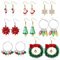 Finrezio 8-36 Paar Weihnachts Ohrringe Baumeln Ohrringe Set für Damen Mädchen Weihnachtsohrringe Weihnachtsbaum Ohrringe Weihnachtsgirlande Santa Ohrringe Party Geschenk