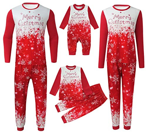 Kobilee Pigiama Natale Famiglia Pile Due Pezzi Curvy Caldo Pigiama Natale Famiglia Grinch Comode Invernale Pigiama Famiglia Coordinati Manica Lunghe Cotone Pigiama Natalizio per Uomo Donna Bambino