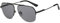 DUCO Retro Sonnenbrille für Herren Damen Halbrandlose Nicht Polarisierte Sonnenbrille für das Fahren DC3035 (Schwarzer Rahmen Grau Linse)