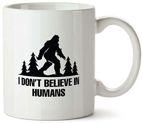 Hippowarehouse I Don't Believe in Humans Printed Mug Various Colour Options Ceramic Cup Kitchenware 10oz