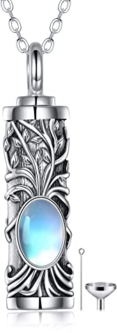 Sterling Silver Tree of Life Urn Necklace for Ashes Cremation Keepsake Jewellery for Ashes Memorial Gifts for Women