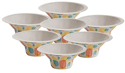 MAQA 50 pcs Coupes à glace et à dessert 100-150 cc, coupes à glace en papier, coupe à yaourt, bols ronds jetables 100CC