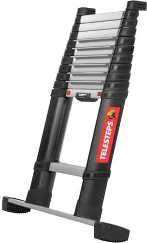 Telesteps Telescopic Ladder 4.1m from I Made in Sweden I Prime Line I Compact Quality Ladder with Patented Premium Design I Triangular Stiles I EN 131 Certified I 72241-781