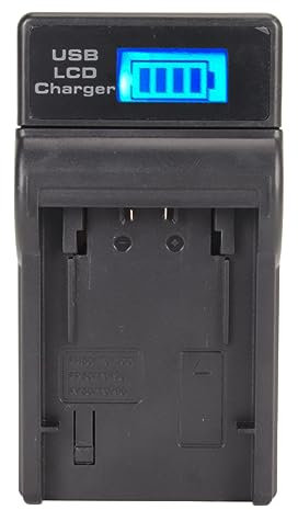 Cargador de Batería de Cámara, Cargador de Batería de Cámara USB Universal para Batería de Cámara VG30 CX610E CX680 PJ820E AX700 XR260E PJ610E PJ50E AX40