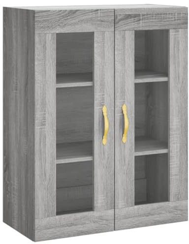 vidaXL Wandschrank Grau Sonoma 69,5x34x90 cm