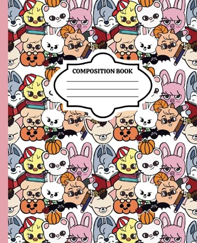 Stray Kids SKZOO Composition Notebook: For Students to Use at Schools/Workplace/Home