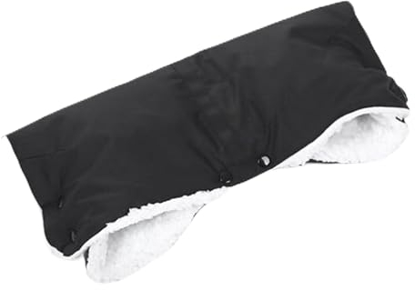 GrammLabbe Kinderwagen Handwärmer Wasserdichter Handschuh Kinderwagen Stockgriff Winter Universalgröße (schwarz)