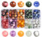 SOSMAR 200 Stück Natürliche Edelsteine ⌀ 8mm rund Perlen für Armbänder Halsketten Schmuck Basteln Auffädeln, 10 Sortierte Steinperlen Edelsteinperlen (Stil D)