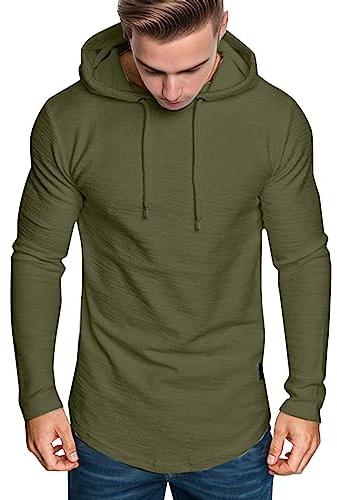 Pullover Herren Hoodie Herren Freizeit Pullover mit Taschen Winter Warm Langarm Kordelzug Sweatshirt Männer Baumwolle Kapuzenpullover Beiläufig Kordelzug Kapuzenpulli mit Känguru Tasche Sweatjacke