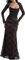 Dress,Maxi Dress, 2 Piece Corset Capelet Floral Soft Mesh Sexy Evening Dress, Shawl Drawstring lace Corset Maxi Dress (L,Black)