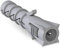 Schraubrohrschellen Rohrschelle Stahl verzinkt Verschiedene Größen (Spreizdübel, 10mm / 50 Stück)