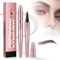 Wasserdichter 3D Magischer Augenbrauenstift mit 4 Gabelspitzen, 2024 Neu Eyebrow Pencil, Mikro Augenbrauenstift Eyebrow Pencil Erzeugt Mühelos Natürlich Aussehende Brauen (A#-Dunkelbraun)