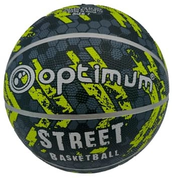 OPTIMUM Street Basketball – SCHWARZ/GELB – Größe 7.