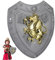 ANDRESLAD Schild Spielzeug Ritterschild Cosplay-Schild Kinderspielzeugschild Kampfrüstungsspielzeug Schutzschild Verkleidungsschild Spielzeug Leistungsschild Bühnenschild Figur Abs