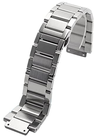 ZUC 27 * 19mm Edelstahlarmband Silber für Hublot Uhrengürtel Armband Big Bang Classic Fusion Series Männer Frauen Uhrenarmbänder(Silver)