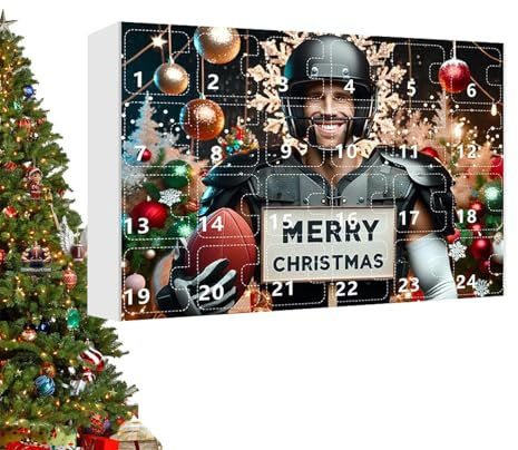 24 Days Christmas Countdown Calendar Contains 24 Football Accessories, Football Advents Calendar 2024,teenage Boy Giftx Christmas Decoration Football Kit Collectible Joyful Present For Kids Adult Fans