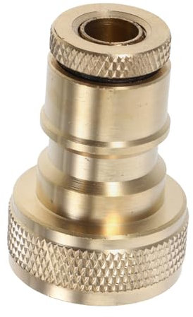 OSALADI Solid Brass Waschmaschinen Adapter Mit Automatischem Wasserstopp Universeller Schlauchanschluss Für Garten Und Waschmaschine Installieren Inkl Dichtungen