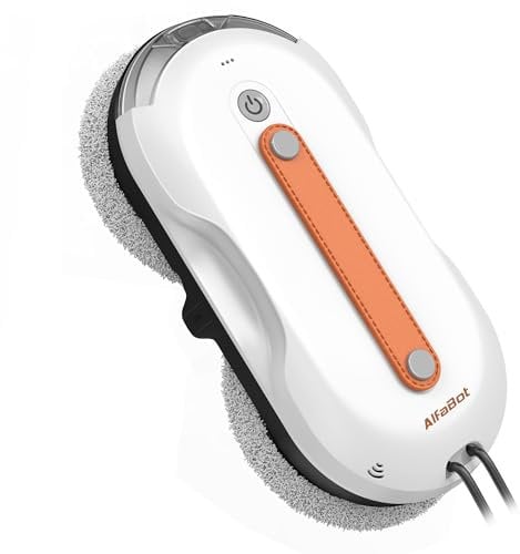 AlfaBot X7 Pro – Robot Lavavetri Automatico con Spruzzatura Bilaterale • Navigazione Intelligente • Serbatoio Extra Large • Ideale per Vetri, Piastrelle e Superfici Lisce