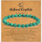Sahoottie Malachite Bracelet Crystal Bracelets for Women 8mm Bead Bracelets for Women Green Bracelet Healing Jewellery