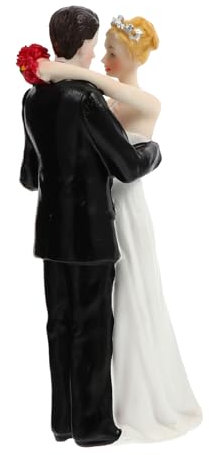 BESTonZON 1stück Hochzeitstorte Topper Resin Braut Und Bräutigam Dekoration Für Hochzeitsfeiern Tortenaufsatz Für Festliche Anlässe Lebensechte Figuren Schaffung Romantischen