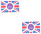 Abaodam 2 Stück Queen'S Flag Gobelin Gartenflaggen Willkommens Gartenflagge Jack Bunting Gartendekoration Queens Platin Flagge Queens 70 Jahrestag Flagge Stoff Party Erste Polyester