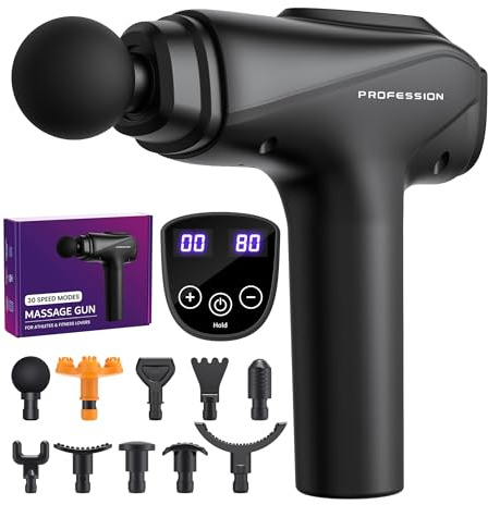 Bemkia Massage Gun Deep Tissue Muscle Percussion Massager 30 Speeds