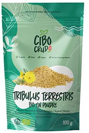 Tribulus Terrestris en Polvo Orgánico - 100g. Contiene Saponinas y Flavonoides con Propiedades Antioxidantes y Antiinflamatorias. También Contiene Alcaloides Vitamina C y Aminoácidos.