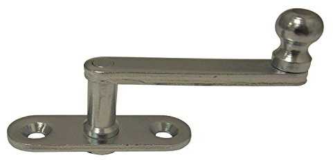 Fensterreiber auf runder Platte, 20 mm, Stahl verzinkt silberfärbig