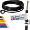Câble conducteur flexible - H07V-K 2,5 mm² - Fil unique flexible - En PVC - 2,5 mm² - Couleur : noir - Plusieurs longueurs disponibles par incréments de 5 m - Longueur : 20 m - 2,5 mm²