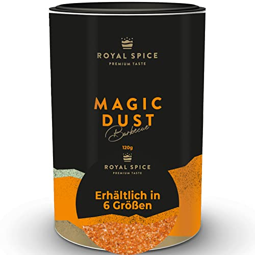 Royal Spice Magic Dust BBQ Rub Gewürzmischung 120g - Erster In Deutschland Hergestellter Magic Dust Rub Nach Dem Originalrezept Von Mike Mills - Verschiedene Größen erhältlich