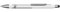 Schneider 5 Stück Kugelschreiber Epsilon Touch blanc-argent pte Extra Large Blau
