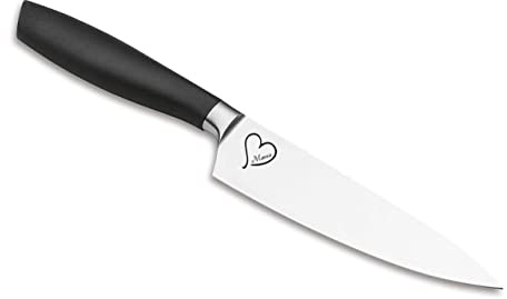 Muttertagsgeschenk Kochmesser Böker Core Professional mit Herzaufdruck Mama, Schwarz