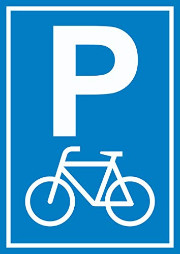 HB-Druck Fahrrad Parkplatz Räder Abstellplatz A0 Rückseite selbstklebend Schild