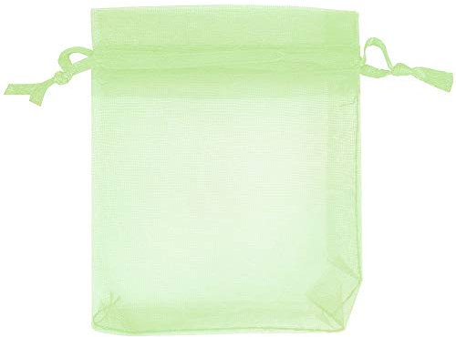 SXUUXB 100 Stück Organzabeutel 20x30cm(7.8x11.8 Zoll), Organza Geschenk Schmuck Beutel Wrap Drawstring Taschen für Hochzeits Bevorzugungs Geburtstagsfeier Festival Geschenk Dekoration (Grün)