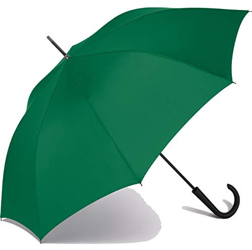 RS-Stockschirm Exklusiv sturmsicher mit Automatik Fiberglas-Streben - Grün