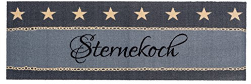 ASTRA Rutschfester Teppich Läufer Miabella — waschbarer Teppich Wohnzimmer — Flur Läufer Modern — (Gr. 50x150cm, Farbe: Sternekoch)