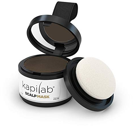Kapilab Scalp Mask Ansatzpuder 4 g - Mittel Braun - Kaschiert dünnes Haar bei der ersten Anwendung - Haar Concealer für Männer und Frauen - wasserfestes Haar Make-up