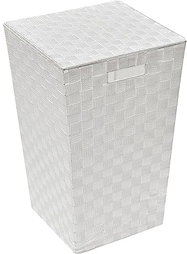 Tendance - Erweiterter polyester-wäschekorb - weiss