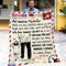 Uposao Flanell Briefdecke Decke,Personalisierte kuscheldecke an Meine Tochter von Papa Plüsch Decke Weiche Warme Couch Decken Sofa Decken Wohndecke Schlafdecke Für Schlafzimmer Wohnzimmer, Geschenk
