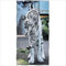 YISUMEI Badetuch, Weißer Tiger, Tiermotive Mikrofaser Strandtuch 70 x 140 cm