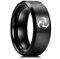 Nicey Anime Genshin Schlagringe Auge Gottes Wasser Wind Donner Feuer Felsen EIS Element Ring Cosplay Schmuck Zubehör Für Männer Schwarz