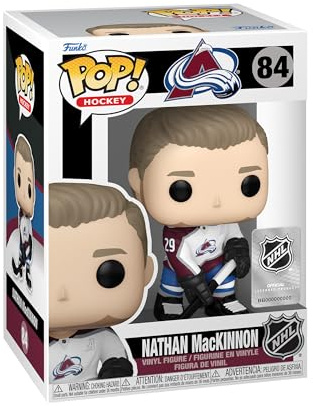 Funko POP! NHL: Avalanche-Nathan MackinnonMackinnon - (Away) - Vinyl-Sammelfigur - Geschenkidee - Offizielle Handelswaren - Spielzeug Für Kinder und Erwachsene - Sports Fans - Modellfigur Für Sammler